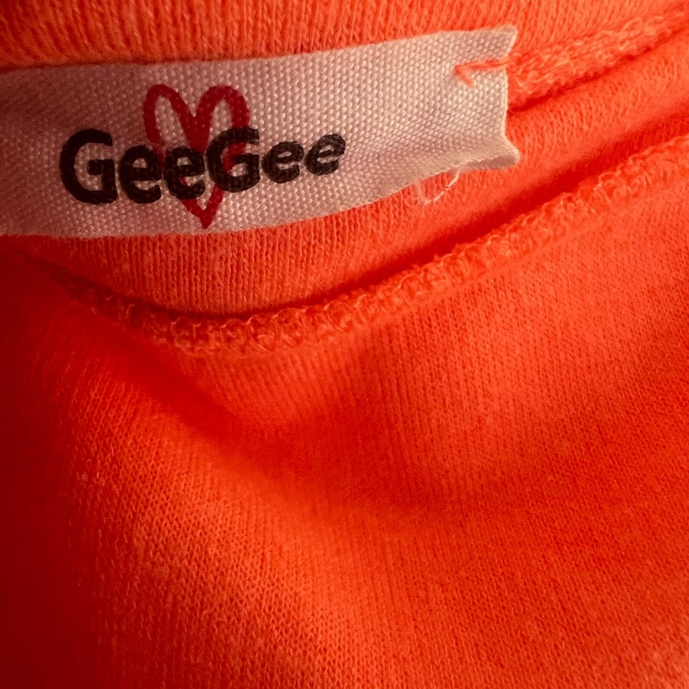 Neon Orange GeeGee Women's top - Picture 3 of 8